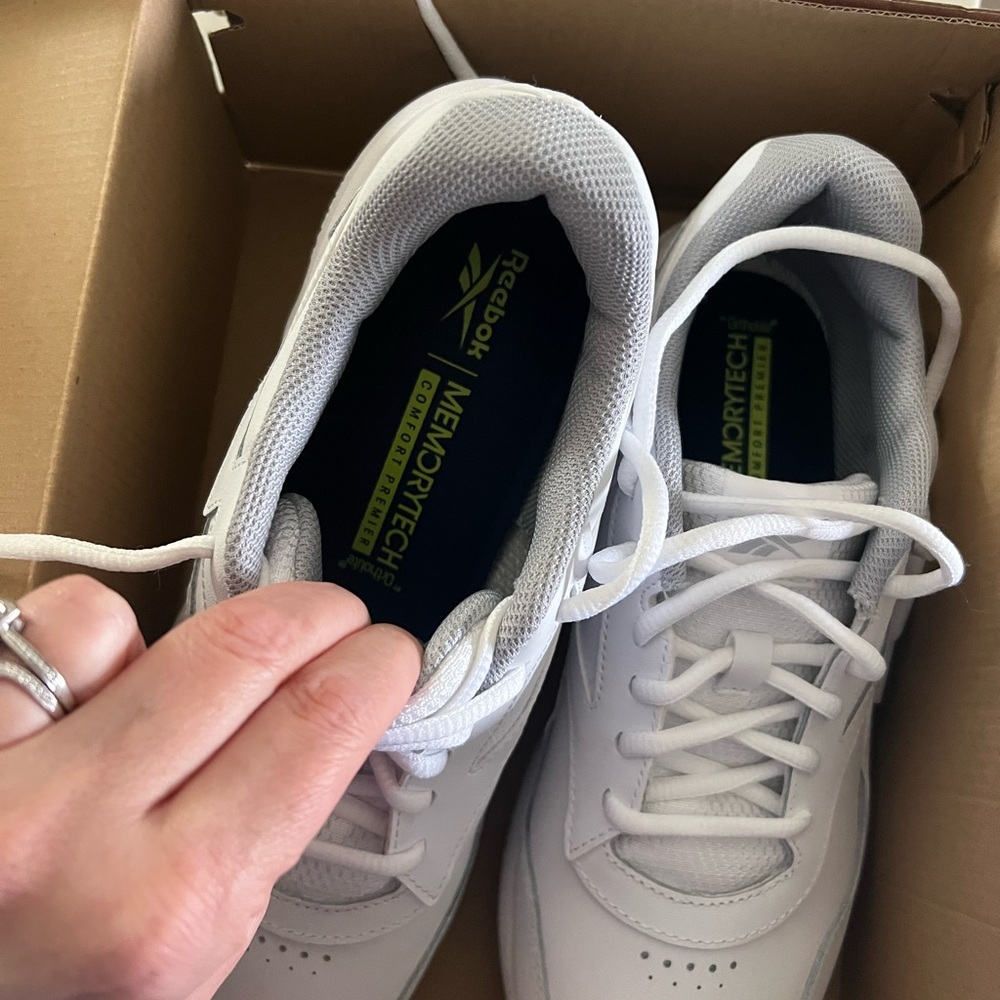 Reebok White Athletic Shoes
